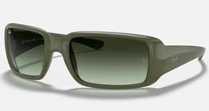 Ray-Ban RB4338 Polished Military Green Sunglasses W/code