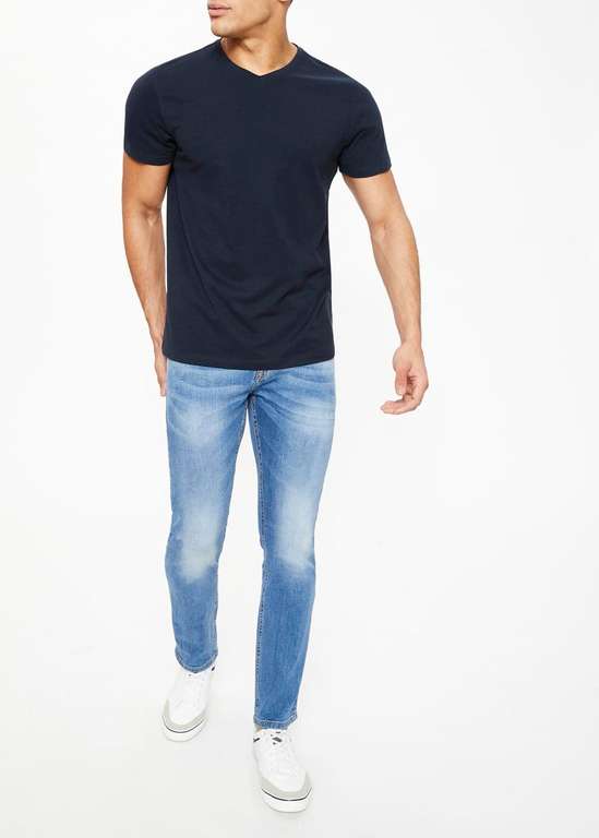 Navy Essential V-Neck T-Shirt for £2.81 + 99p collection @ Matalan