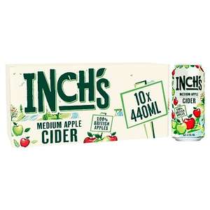 Inch's Apple Cider Cans, 10 x 440ml morrisons via Amazon fresh select location (Min order £15)
