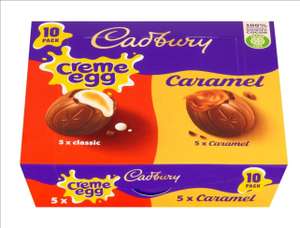 Cadbury Mixed Caramel And Creme Egg 10x40g Clubcard Price