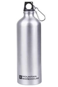 1L Metallic Water Bottle With Karabiner (4 Colours) - W/Code + Free Delivery