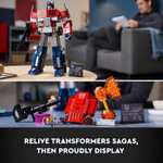 Legendary Lego Transformers Autobot 10302 adults build LEGO Optimus Prime figure that converts from robot to truck and back