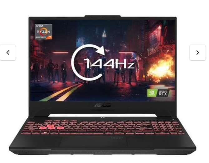 Asus TUF Gaming A15 Laptop 15.6" FHD AMD Ryzen 7 6800h RTX 3070 16GB RAM 512GB SSD / RTX 3060 £719 Laptop W/c free C&C