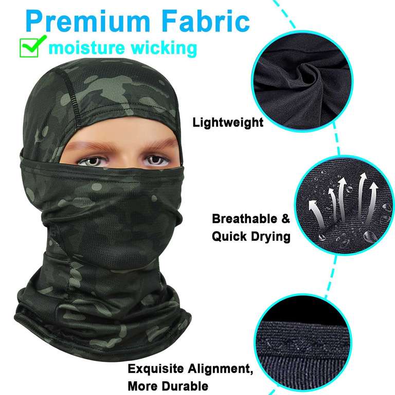 ATETEO Balaclava Face Mask for Outdoor Activities at Amazon - £3.37 ...