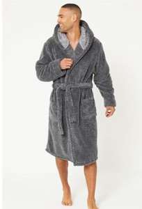 Catonic Bath robe, dressing gown in black with code