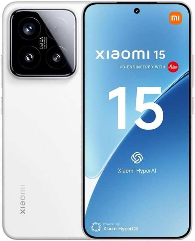 Xiaomi 15 Smartphone, 12+512GB, White, 50MP 5240mAh battery With 10% Discount At Checkout (£484.10 From Saturday Via APP)