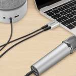 TECKNET USB Audio Adapter External Stereo Sound Adapter Aluminum with 3.5mm Speaker/Headphone and Microphone Jacks @ Tecknet FBA