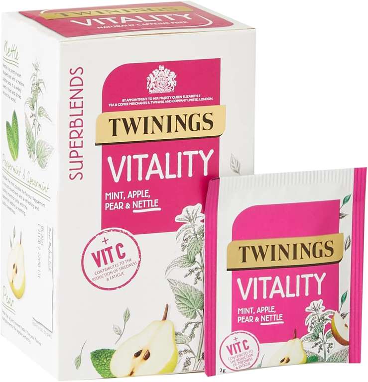 Twinings Superblends Vitality Tea Bags, Pack of 20