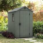 Keter Darwin 4x6 Apex Outdoor Storage Shed - Green, Free Collection At Limited Stores