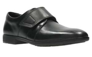 Clarks Boys Shoes Willis Time Snr in black - F Fit for £6 including standard delivery at Clarks Outlet