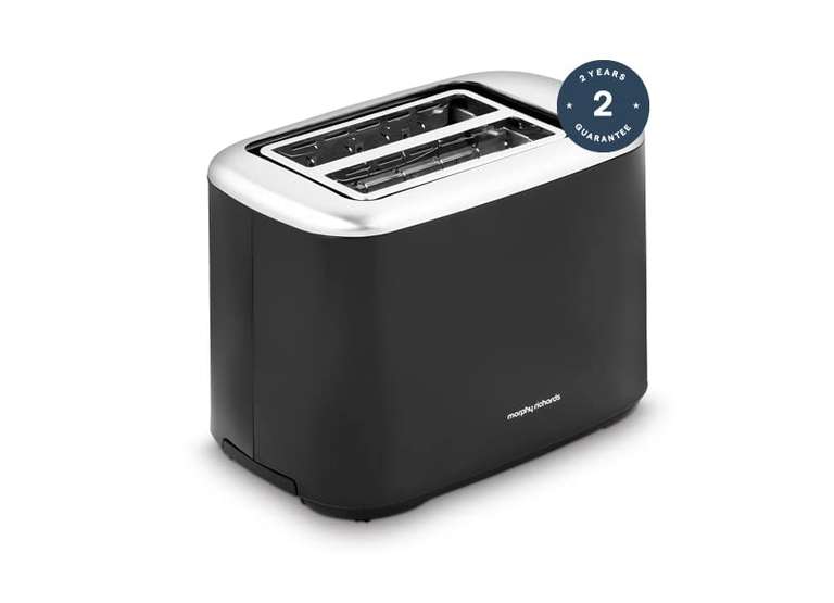 Morphy Richards Equip Black 2 Slice Toaster - 2 Slot - Stainless Steel £19.99 dispatched and sold by Morphy Richards @ Amazon