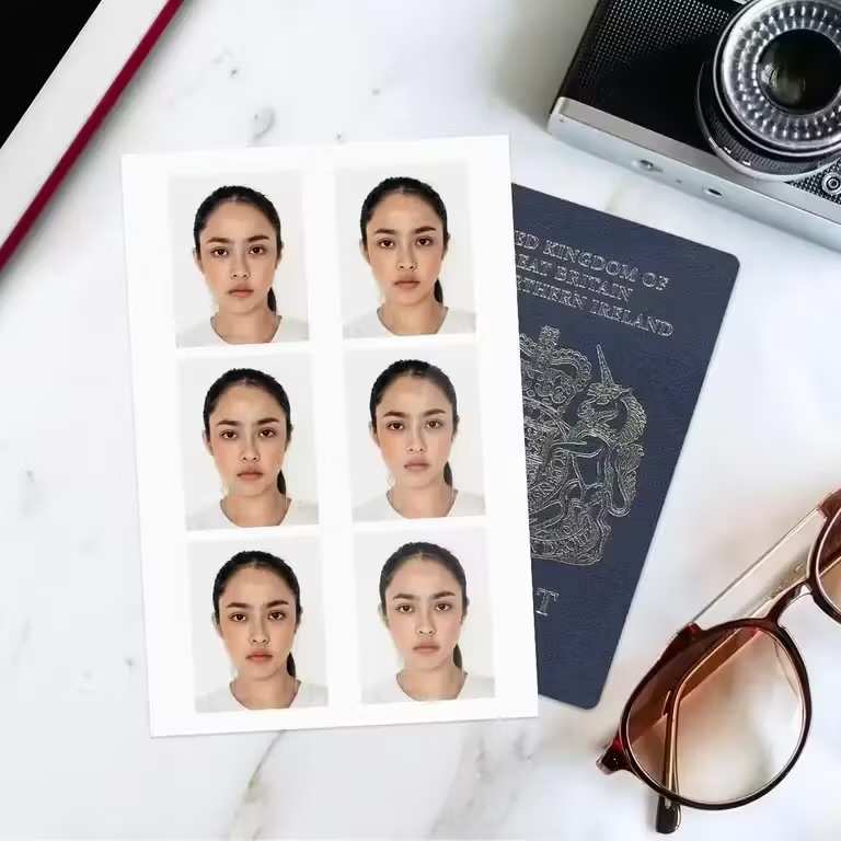 Passport Photos (Set of 6) - With Code