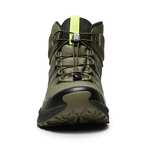 NORTIV 8 Men's Lightweight Quick Lacing Hiking Boots (Black / Grey / Green) - £19.97 Delivered with Voucher @ dreampairsEU / Amazon