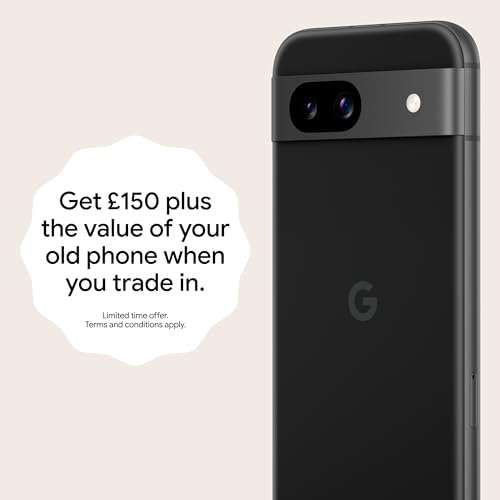 Google Pixel 8a with advanced Pixel Camera, Colours Extra + Claim £150 trade-in