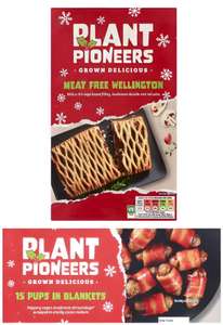Plant Pioneers Meat free Wellington 500g and 15 pigs in blankets 405g 50p @Sainsbury's fulham wharf