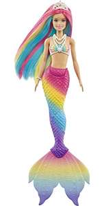 Barbie Dreamtopia Rainbow Magic Mermaid Doll with Colour Change Feature - Prime Exclusive - £10.39 @ Amazon