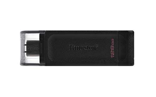 Kingston DataTraveler 70 | DT70/128GB USB-C Flash Drive Black - £7.29 each (minimum quality: 3) @ Amazon