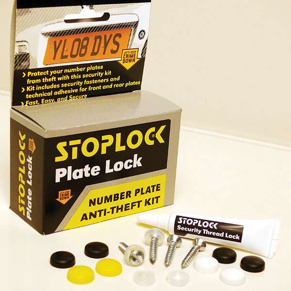 Stoplock Anti Theft Number Plate Locks (Pair) free C&C Limited Stock
