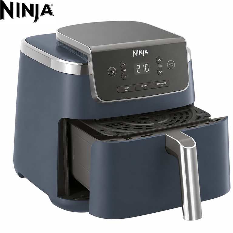 Ninja Air Fryer PRO AF140UKCYD Cyber Space - 4.7L, Air Fry, Roast, Reheat, Dehydrate - Includes Apron & Silicone Tongs + 2 Year Guarantee
