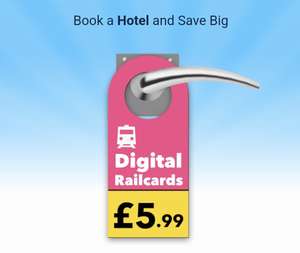 Get A Digital Railcard For £5.99 When Booking Hotel Accommodation