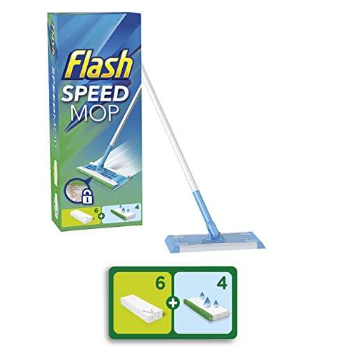 Flash Floor Cleaner Speedmop Starter Kit, Fast Easy & Hygienic Floor Mop - £10.30 @ Amazon