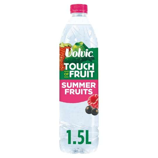 Volvic Touch Of Fruit Strawberry Sugar Free 1.5 Litre -Choice of 8 More Flavours (Clubcard Price) £1 @ Tesco