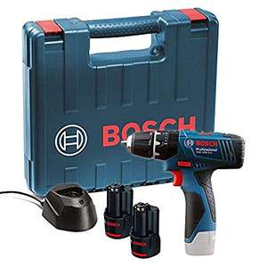 Bosch Professional 12V System Cordless Combi Drill GSB 120-LI (incl 2 x 1.5 Ah Battery, Charger GAL 1210 CV, Carrying Case)
