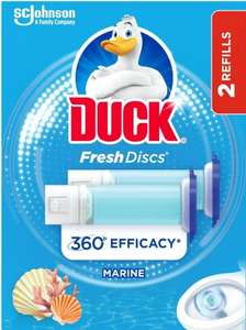 Duck Toilet Cleaner Fresh Discs Marine Duo Refills x2 36ml - Nectar Price