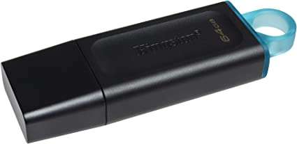 Kingston DataTraveler Exodia DTX/64GB-2P Flash Drive USB 3.2 Gen 1 - with Protective Cap Two Pack - £6.39 @ Amazon