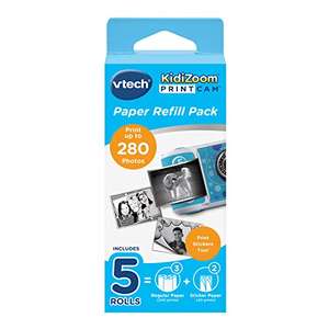 VTech KidiZoom PrintCam Thermal Printing Paper for Camera Includes 4 Paper (240 prints) and 2 Sticker Rolls (40 prints) £7.83 @ Amazon