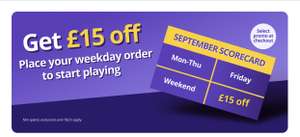 £15 off your Getir order when you spend £20 or more in 3 separate transactions - Selected locations