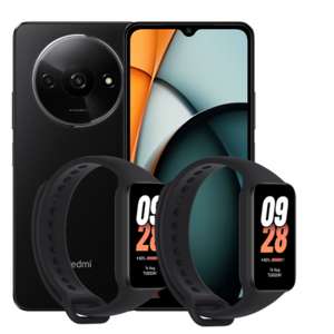 Xiaomi Redmi A3 64GB 3GB Smartphone + 2 X Band 8 Active Smart Watch + Accessory with code and auto discount via APP