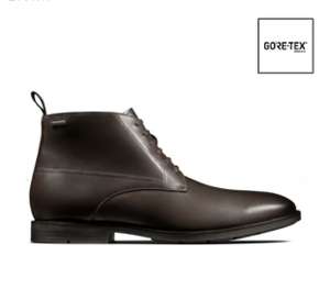Clarks ‘Ronnie’ GORETEX Leather Boots (2 Colours / Sizes 6-12) - £55.20 With Code + Free Delivery & Returns @ Clark’s Outlet