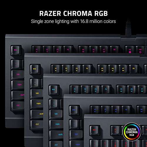Razer Cynosa Lite - Essential Gaming Keyboard (Fully Programmable, RGB Chroma Lighting, Gaming Grade Keys - £17.99 @ Amazon