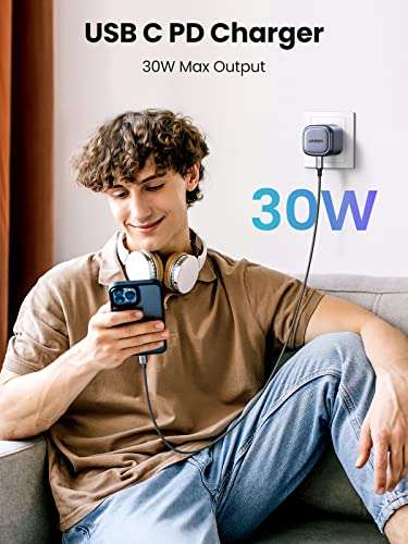 UGREEN 30W USB C Charger, Nexode , Ultra Compact £15.99, using voucher @ UGREEN GROUP LIMITED UK and Fulfilled by Amazon