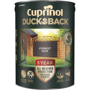 Cuprinol Ducksback 5l Fence Stain - £8 with free Click & Collect @ Wickes