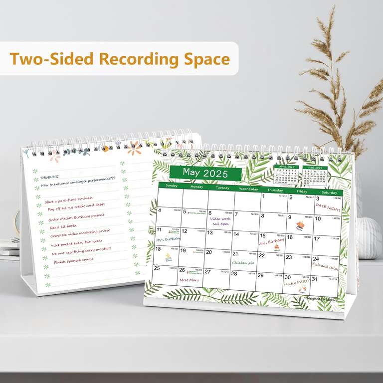 20242025 Desk Calendar, Monthly Sold by Mokani Store FBA hotukdeals