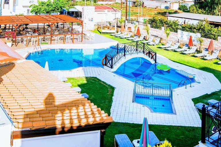 Yiannis Manos Hotel Resort Crete - 2 Adults +1 Child (£187pp) 7 nights Birmingham Flights +22kg Bags & Transfers - 6th May (Logged In Users)