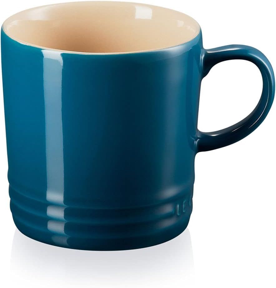 LE CREUSET Stoneware Coffee Mug, 350ml, Deep Teal, 70302356420002