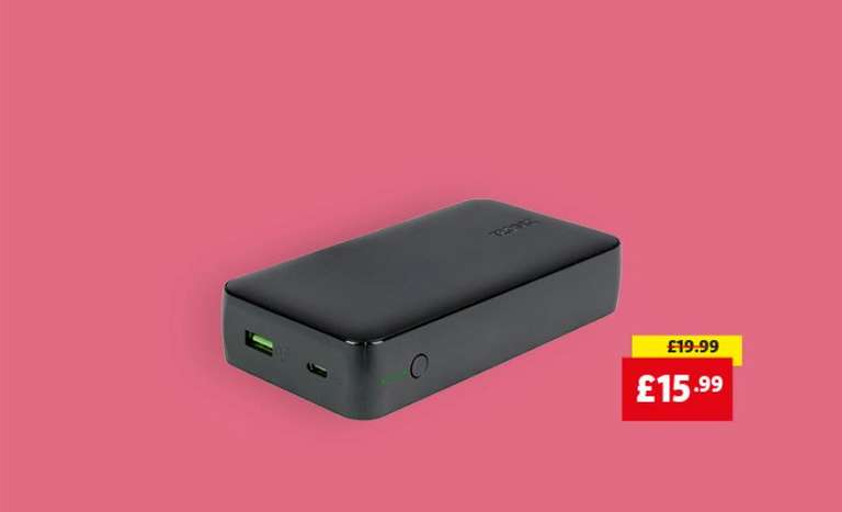 Tronic 20,000mAh Power Bank in store £15.99 with coupon (account specific) via Lidl Plus Members @ Lidl
