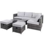 Linea Rattan 7pc Garden Furniture Set
