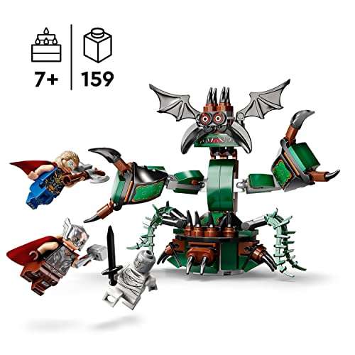 LEGO 76207 Marvel Attack on New Asgard, Thor Buildable Toy with Hammer, Stormbreaker - £14.10 @ Amazon