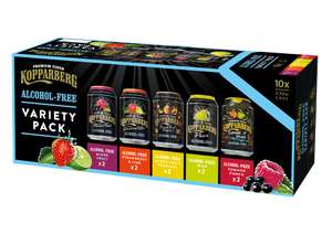 Kopparberg Cider Alcohol Free Variety pack 10x330ml cans With Voucher