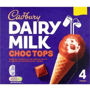 Cadbury Dairy Milk Ball Top Cones 4 x 110ml - 99p @ Farmfoods Chelmsford