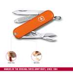 Victorinox Classic SD Pocket Knife, 58 mm Length x 9 mm Height, Mango Tango