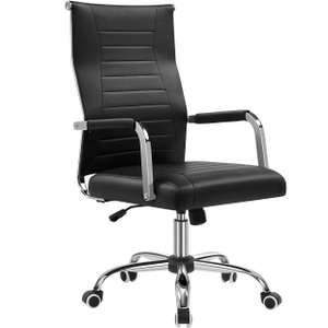 Yaheetech Faux Leather Office Desk Chair, Sold & Dispatched by Yaheetech UK