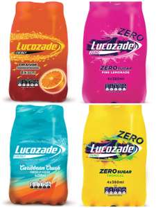 Lucozade Energy Drink, Orange/pink lemonade/coconut/tropical 4x380ml £2 (£1.70/£1.90 s&s) @ Amazon