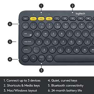 Logitech K380 Wireless Multi-Device Keyboard £27.49 Amazon