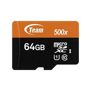 Team Group 64 GB UHS-I Micro-SD Flash Memory Card MicroSDHC Temporarily out of stock £4.79 @ Amazon