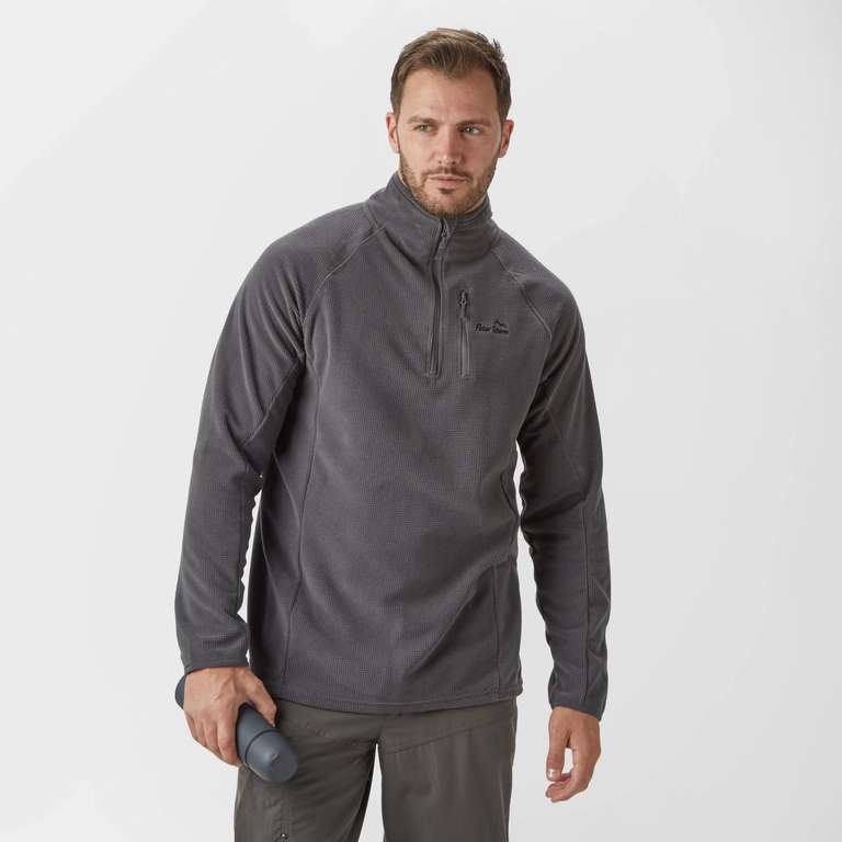 Peter Storm Men's Grid Half Zip Fleece | Black/Grey/Navy - £9.60 with Code (Free Delivery) @ Millets